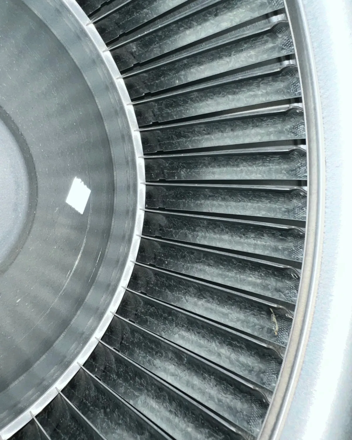 Same duct interior after Clean Fresh Air professional cleaning — pair 3